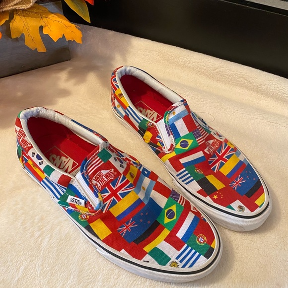 Vans World Cup Flags Sneakers, Men’s Size 8.5 - Picture 4 of 8